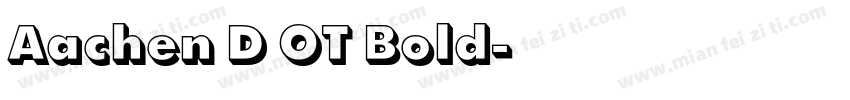 Aachen D OT Bold字体转换